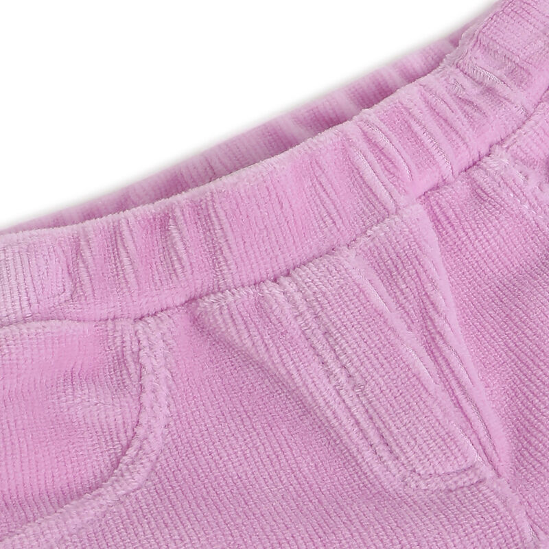 Girls Medium Pink Solid Long Trouser image number null